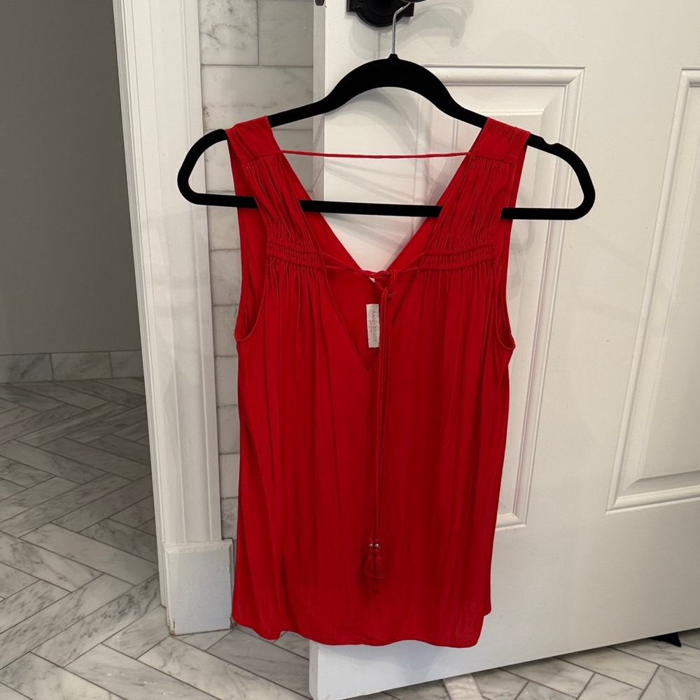 Ramy Brook Vibrant Red Tank Top